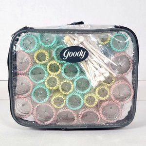 Vtg Goody 36 Pastel Color Wire Brush Mesh Hair Rollers Curlers 4 sizes 36 Picks